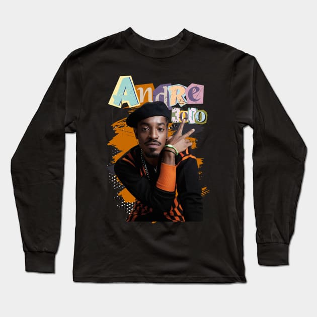 Andre 3000 Long Sleeve T-Shirt by 369minds